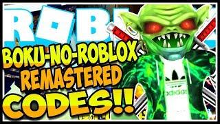 BOKU NO ROBLOX REMASTERED CODESALL FOR ONE Boku No Roblox  Remastered