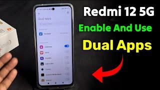 Redmi 12 5G - Dual Apps Settings  Redmi 12 5G Me Dual Apps Kaise Chalaye  Dual App