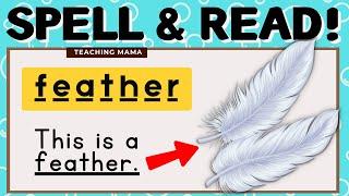 SPELL & READ  VOCABULARY WORDS FOR KIDS  PRACTICE READING ENGLISH  SPELLING  TEACHING MAMA