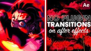 No Plug-in *TRANSITIONS*  AFTER EFFECTS Tutorial #edit #aftereffectstutorial