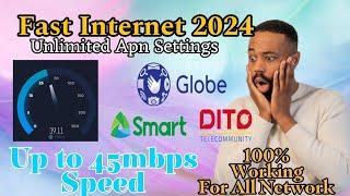 Fast Internet  Apn Settings  5G Apn globe 2024  For All Network