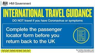 UK Passenger locator form how to fill in detailPassenger Locator Form PLF-UK.