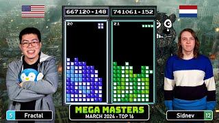 ANOTHER REMATCH?? Fractal Sidnev  Mar 24 TOP 16  Classic Tetris Monthly Mega Masters