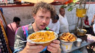 Trying street food in INDIA  Everything is spicy ️