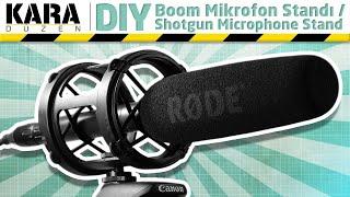 Boom Mikrofon Standı Yapımı  How to making a Shotgun Microphone Stand - DIY