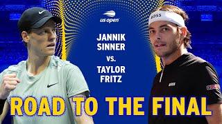 Jannik Sinner vs. Taylor Fritz  Road to the Final  2024 US Open Final