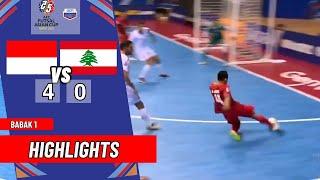 HIGHLIGHTS BABAK 1 INDONESIA TAMPIL LUAR BIASA AFC FUTSAL ASIAN  CUP 2022