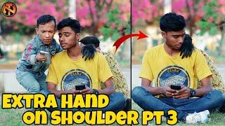 Extra Hand On Shoulder Pt 3 - Funny Public Prank - New Talent 2022