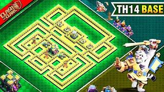 NEW STRONGEST Town Hall 14 TH14 Trophy farming Base With CopyLink 2023  Clash Of Clans #109