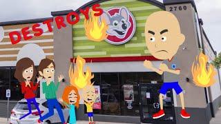 Classic Caillou Misbehaves at Chuck E CheesesGrounded