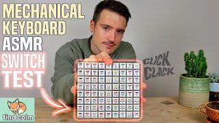 Mechanical Keyboard ASMR  72 Switch Sound Test clicky typing soft spoken