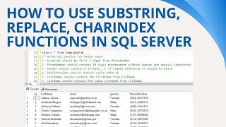 62 How to use Substring replace charindex functions in SQL Server
