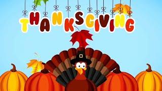 Happy Thanksgiving Greetings Animation Background Video  Happy Thanksgiving Day