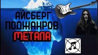 Айсберг поджанров МЕТАЛА