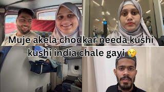Hum hogaye akele needa chalay gayi India - Vlog 41 #kuwaitvlog #couplevlogger #indianvlogger