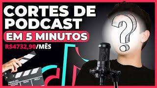 COMO FAZER CORTES DE PODCAST NO TIKTOK E MONETIZAR