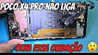 Xiaomi Poco x4 desligou do nada ? Veja o motivo dos técnicos não pegar celular molhado mais