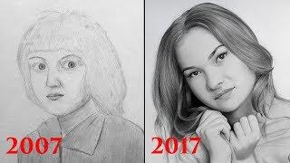 Как я рисовал в детстве?  Мой прогресс за 10 лет.