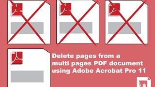 How to delete pages from a multi-page PDF document using Adobe Acrobat Pro 11  Pixascene