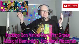 Rocking Dan Virtual Show First Grade Allbright Elementary in Brodhead Wisconsin