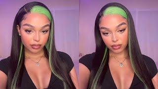 Green & Black 13x4 Wig Tutorial  ISEE Hair