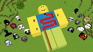 Roblox Maze House With 100 Nextbots in Minecraft - Gameplay - Coffin Meme