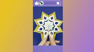 How to make a paper snowflake 3D Christmas 2021 Shorts