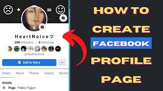 How to create Facebook profile page  Facebook new page Experience