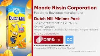 Dutch Mill Minions Pack TV Ad 2H 2024 15s Philippines On Air Version CC