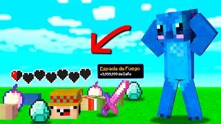 Minecraft pero MORIR nos da ITEMS SUPER OP