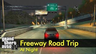 Liberty City Freeway Road Trip night no music no traffic   The GTA IV Tourist