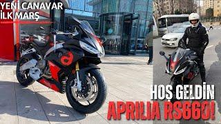 HOŞ GELDİN APRILIA RS660  TESLİMAT GÜNÜ  YENİ MOTOR İLK SÜRÜŞ RPM