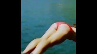 Deepika Padukone in Hot Red Swimsuit  Deepika Padukone in Hot Bikini  Bollywood Hot Scene