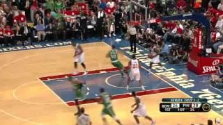 Paul Pierce dunks on Thaddeus Young May 16 2012