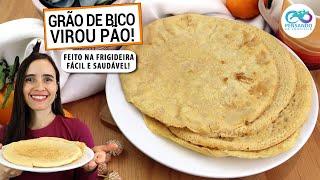 TRANSFORME GRÃO DE BICO EM UM PÃO SAUDÁVE NA FRIGIDEIRA SEM GLÚTEN E VEGANO