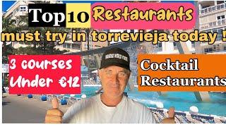 torrevieja bars and Restaurants Torrevieja Spain On The Costa Blanca 