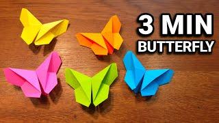 Easy Origami Butterfly  In 3 Minutes