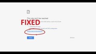 Server DNS address could not be found  This site can’t be reached  DNS_PROBE_FINISHED_BAD_CONFIG