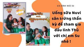 Mẹ đã hiểu tại sao chị em Su mê sưu tập trứng thần kỳ vừa được uống sữa ngon và đấu linh thú vui cực