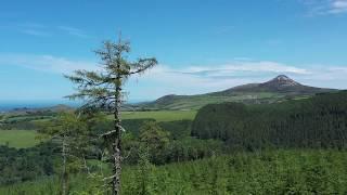 Powerscourt Waterfall From Above. County Wicklow Ireland. Cinematic 4K Drone Footage.