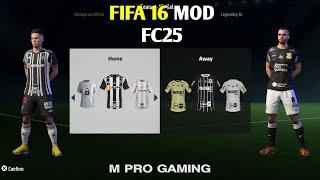 NOVO FIFA 16 MOD EA SPORTS FC 25 LITE COM NOVOS KITS E GRÁFICO PARA CELULAR