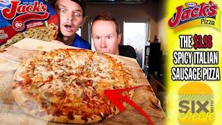 Kraft Jack’s Pizza Food Review  $4 Spicy Italian Sausage Pizza  Frozen Pizza Review 