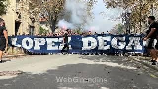 La North Gate Bordeaux arrive au rassemblement populaire pour les Girondins