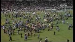 England 1-2 Scotland International 1977 Wembley pitch invasion