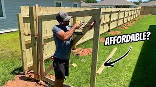 Is it CHEAPER to hire a FENCE contractor or to take the DIY ROUTE? Full Video