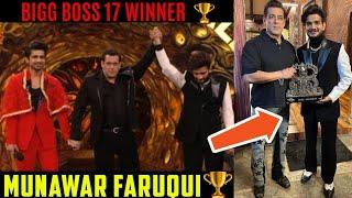 BIGG BOSS Season 17 WINNER is MUNAWAR FARUQUI  @munawar0018  BIGG BOSS 