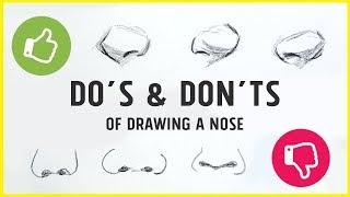 DOs & DONTS - How to Draw a Nose【Tips Tricks & My Technique】