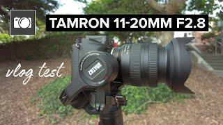 Tamron 11-20mm F2.8 Vlog Test vs Sony 10-18 and DJI Pocket 2 + Will it work with Zhiyun Crane M2?