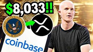 COINBASE PUMPS XRP TO $8033 IN AN XRP RIPPLE CEO SHATTERED THE SEC - CURRENT RIPPLE XRP NEWS