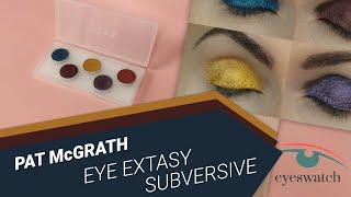 Pat McGrath Eye Extasy Subversive eyeshadow palette - all swatches on eyelids 